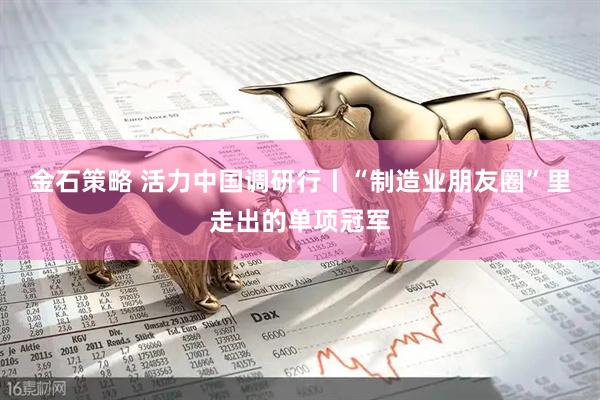 金石策略 活力中国调研行丨“制造业朋友圈”里走出的单项冠军