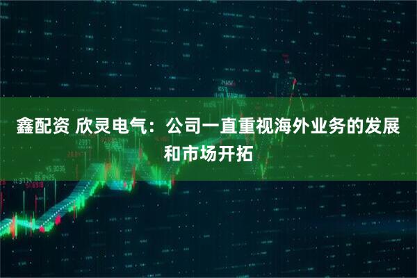 鑫配资 欣灵电气：公司一直重视海外业务的发展和市场开拓